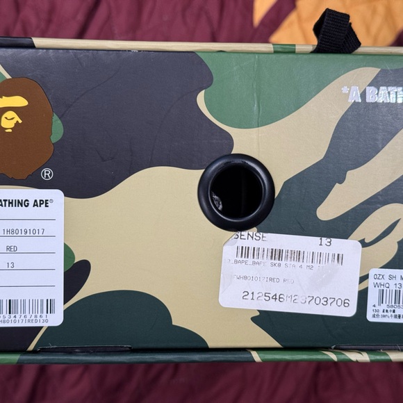 Bape sneakers size 13 this are a rare pair
